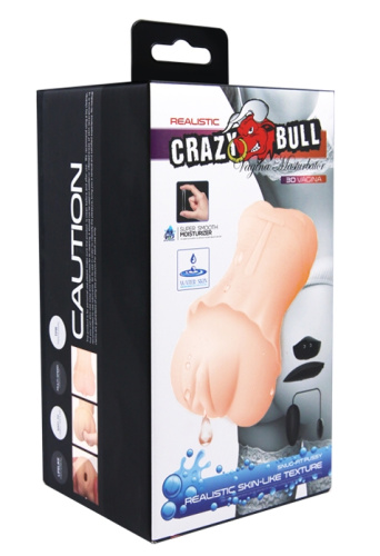 Мастурбатор Crazy Bull с виброэлементом и эффектом выделения смазки фото 8