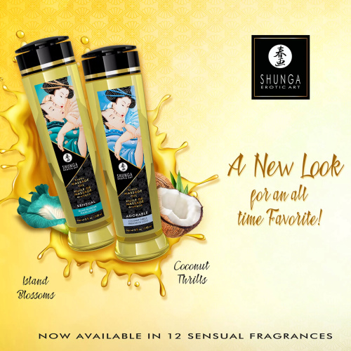 Массажное масло Shunga Erotic Aphrodisia с ароматом розы 240 мл фото 3