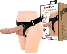 Реалистичный страпон на трусиках Pretty Love Harness Briefs Jerry 22 см