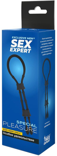 Лассо на пенис с регулировкой утяжки Sex Expert фото 3