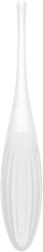 Точечный смарт-стимулятор с вибрацией Satisfyer Twirling Joy белый фото 5