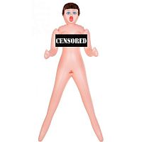 Надувная кукла Grace с тремя рабочими отверстиями и вставкой из киберкожи