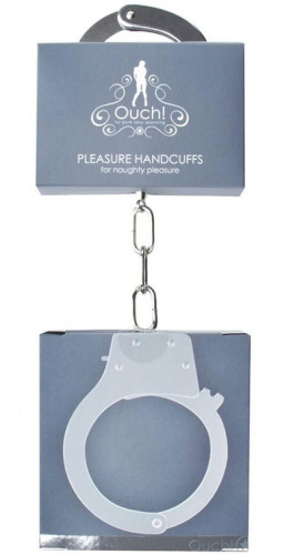 Металлические наручники Ouch Beginners Handcuffs фото 2