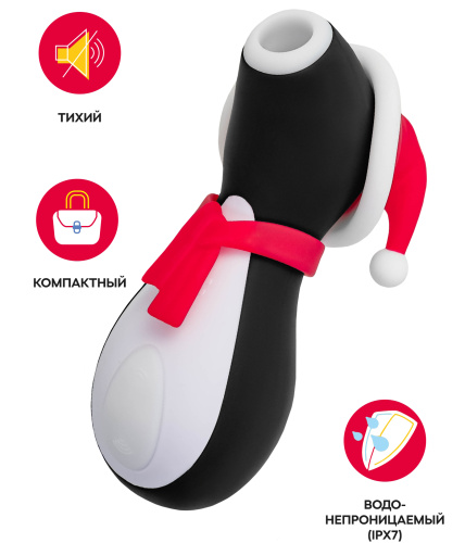 Бесконтактный стимулятор клитора Satisfyer Penguin Holiday Edition фото 2