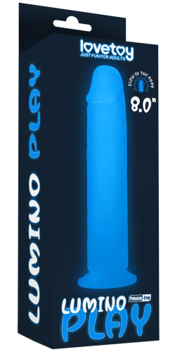 Светящийся в темноте фаллос на присоске Lumino Play Dildo 21 см фото 10