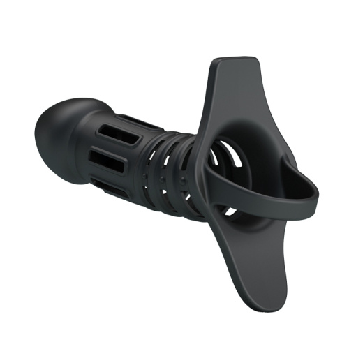 Силиконовая насадка с петлёй на мошонку Hercules Penis фото 4