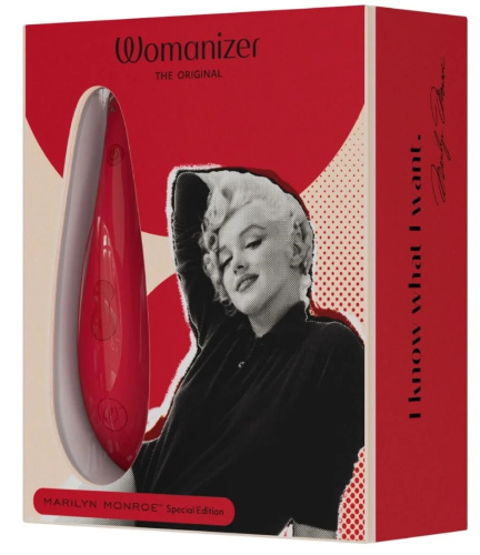 Бесконтактный стимулятор клитора Womanizer Marilyn Monroe Vivid Red фото 11