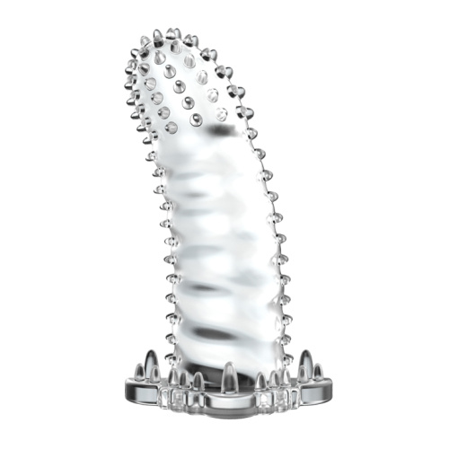 Прозрачная насадка на пенис Brave Man 14 см фото 2