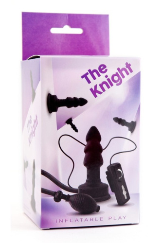 Надувная анальная  вибровтулка с присоской фото 2