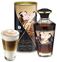 Разогревающее массажное масло Shunga Creamy Love Latte c ароматом сливочного латте 100 мл