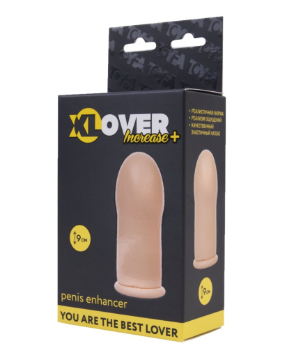 Удлиняющая насадка Toyfa из латекса плюс 6.5 см фото 5