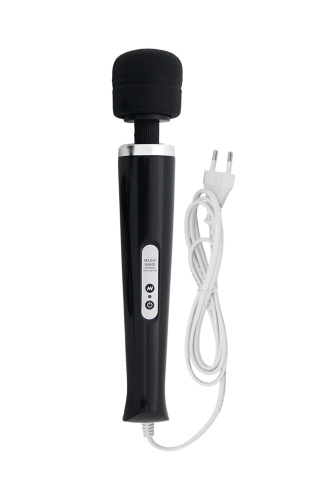 Десятискоростной чёрный массажер Magic Massager 220V фото 2