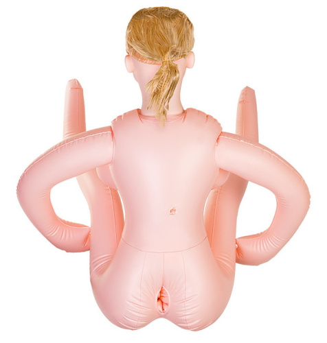 Надувная кукла Liliana с вибрацией и двумя рабочими отверстиями фото 4