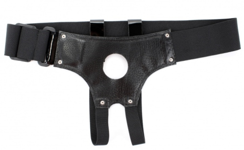 Универсальные трусики для страпона с лаковой вставкой фото 4