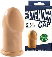 Удлиняющая насадка из латекса Extender + 6 см