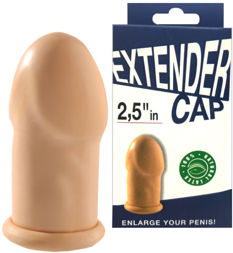 Удлиняющая насадка из латекса Extender + 6 см