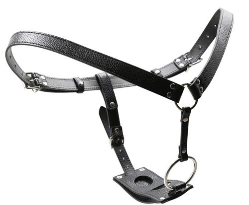 Ремень для страпона с анальной и вагинальной втулками фото 3