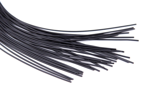 Черный двухсторонний тиклер-плетка 54 см фото 2