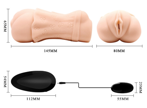 Мастурбатор Crazy Bull с виброэлементом и эффектом выделения смазки фото 5