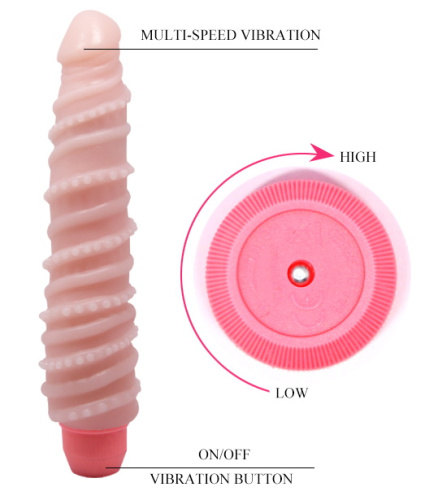 Гнущийся вибратор с хребтом Flexi Vibe 21 см фото 7