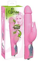 Smile Вибратор Hi-Tech Bunny розовый