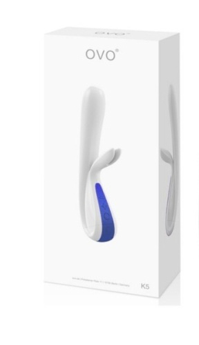Вибратор Ovo Rabbit K5 белый фото 2