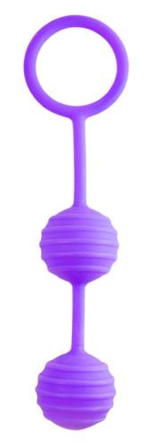 Вагинальные шарики Kegel ball фиолетовые фото 2