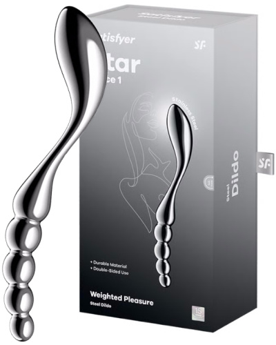 Двусторонний стальной стимулятор Satisfyer Star Force 1