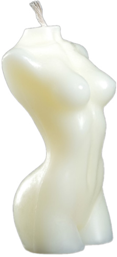 Фигурная молочная свеча Женское тело №1 9 см