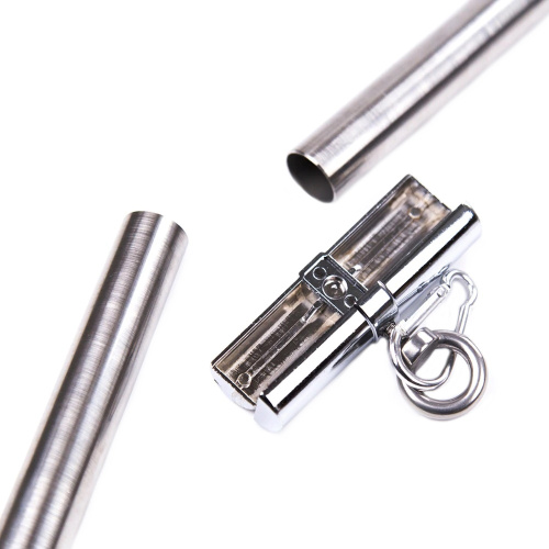 Металлическая БДСМ распорка с карабинами для крепления фото 6