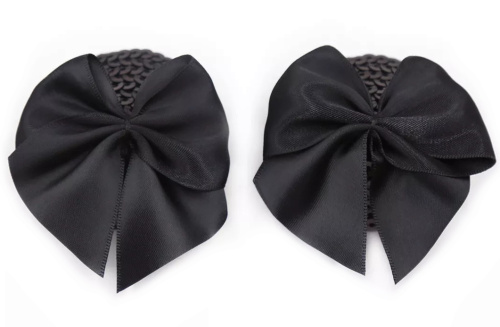 Черные пэстисы с черными бантиками