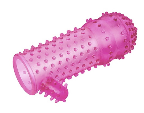 Рельефная насадка с отростком для клиторальной стимуляции фото 4