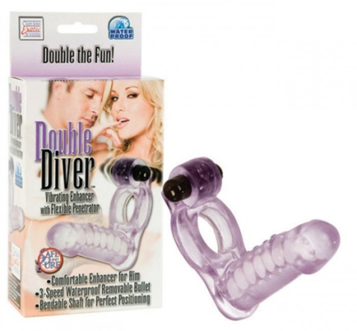 Виброкольцо для двойного проникновения Double Driver
