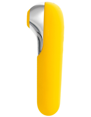 Клиторальный смарт-стимулятор с вибрацией Satisfyer Dual Love желтый фото 5
