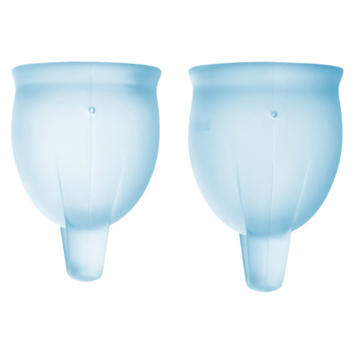 Набор менструальных чаш Satisfyer Feel Confident, голубой фото 4