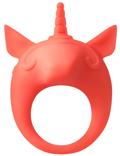 Эрекционное виброкольцо Mimi Animals Unicorn Alfie Orange фото 2