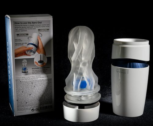 Мастурбатор с имитацией орального секса Tenga Aero Cobalt Ring фото 12