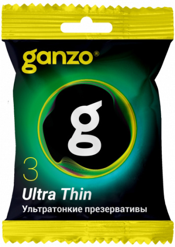 Презервативы Ganzo Ultra Thin ультратонкие 3 шт