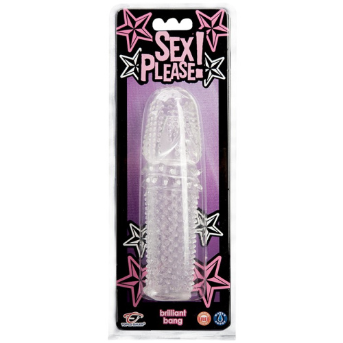 Утолщающая насадка на пенис с текстурами Sex Please фото 3