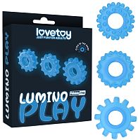 Набор светящихся в темноте эрекционных колец Lumino Play