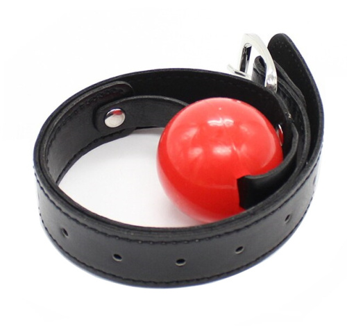 Силиконовый кляп-шар красный фото 2