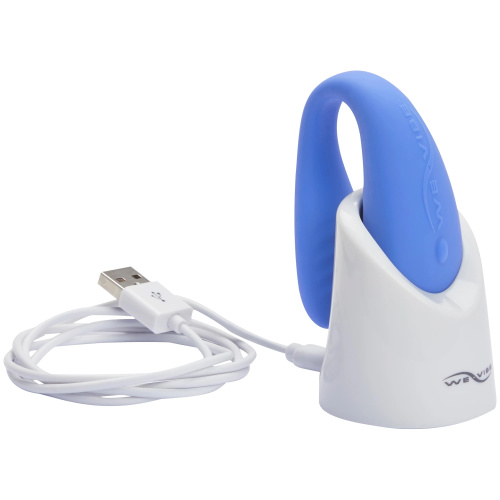 We-Vibe Match Вибромассажер голубой для пар с дистанционным пультом фото 13