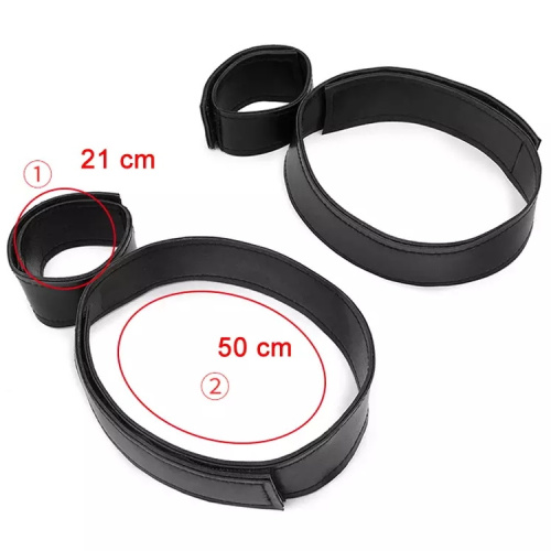 Фиксаторы рук к бёдрам черные на липучке фото 3