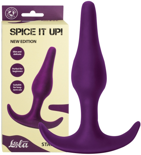 Анальный стимулятор из медицинского силикона Spice It Up Starter фиолетовый