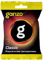 Презервативы Ganzo Classic классические с обильной смазкой 3 шт