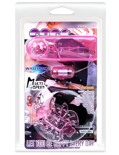 Вибростимулятор-бабочка для клитора на ремешках фото 7