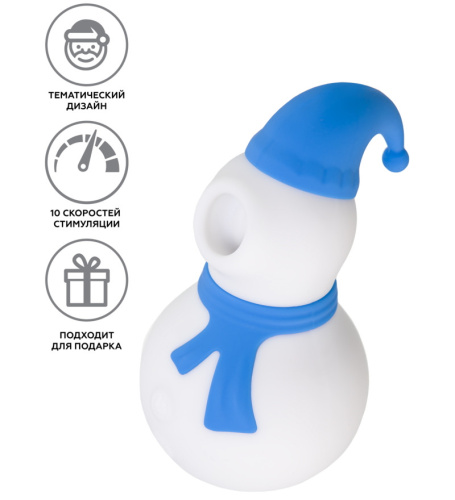 Вакуумно-волновой стимулятор клитора Jos Christma синий фото 3