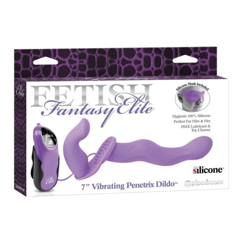 Безремневой страпон c вибро FF Elite 7" Penetrix Dildo фото 4