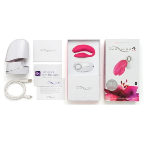 Смарт-вибромассажер розовый We-Vibe 4 Plus фото 3