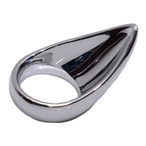 Стальное кольцо на пенис с языком размер L фото 2